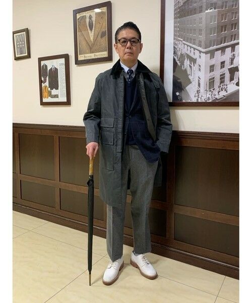 Brooks Brothers / ブルックス ブラザーズ ステンカラーコート | ポリエステル　カントリーコート | 詳細7