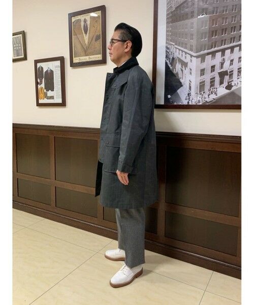 Brooks Brothers / ブルックス ブラザーズ ステンカラーコート | ポリエステル　カントリーコート | 詳細8