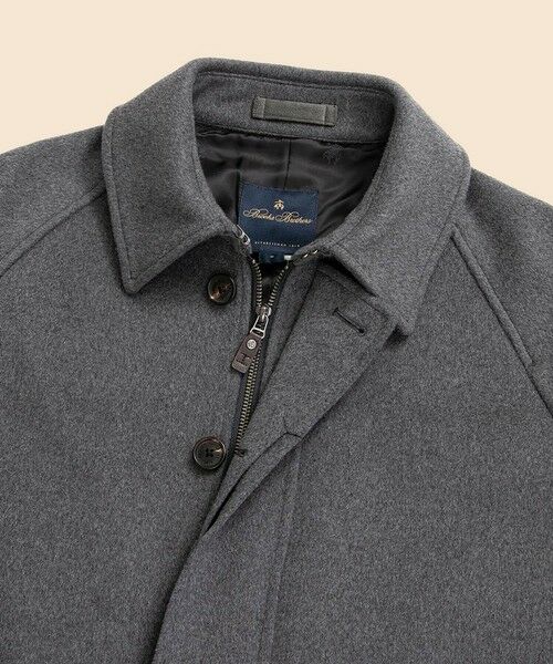 Brooks Brothers / ブルックス ブラザーズ ステンカラーコート | ウール/カシミヤ ラグランスリーブ ウォーキングコート | 詳細3