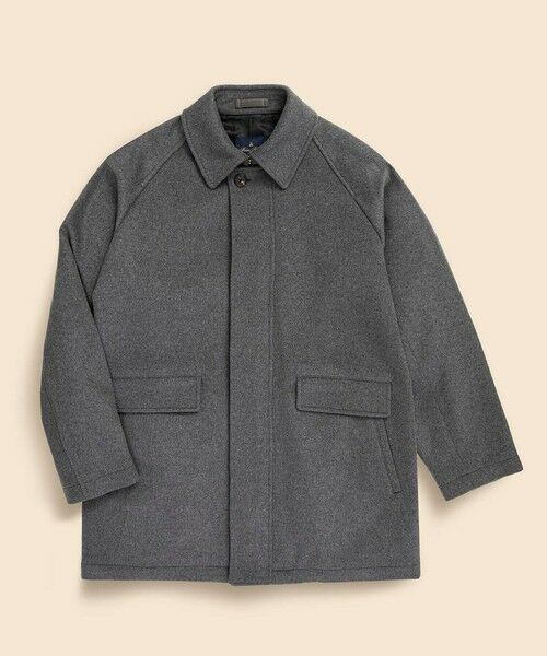 Brooks Brothers/ブルックス ブラザーズ ウール/カシミヤ ラグランスリーブ ウォーキングコート グレー XL Brooks Brothers/ブルックス ブラザーズ ウール/カシミヤ ラグランスリーブ ウォーキングコート グレー XL