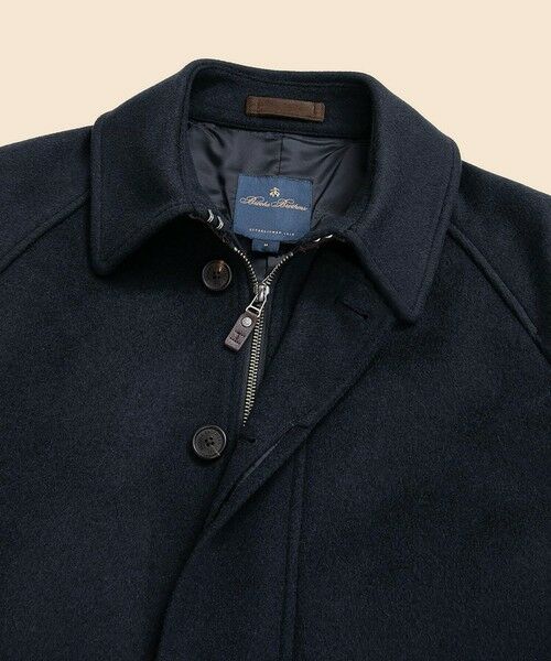 Brooks Brothers / ブルックス ブラザーズ ステンカラーコート | ウール/カシミヤ ラグランスリーブ ウォーキングコート | 詳細9