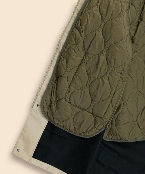 Brooks Brothers / ブルックス ブラザーズ その他アウター | コットン／ナイロン　キルティングライナー　３Wayロングフーデッドコート | 詳細6