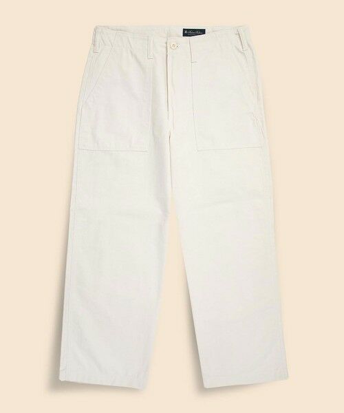 Brooks Brothers/ブルックス ブラザーズ Brooks Brothers×GUNG HO コットン ファティーグ トラウザーズ Made in USA ホワイト 34inch