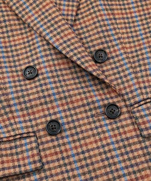Brooks Brothers / ブルックス ブラザーズ テーラードジャケット | ウールブレンド　ガンクラブチェック　ダブル４ボタン　ピークトラペルジャケット | 詳細4