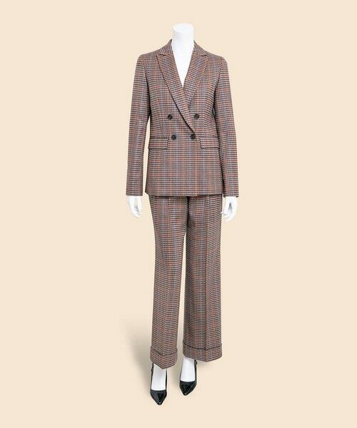 Brooks Brothers / ブルックス ブラザーズ その他パンツ | ウールブレンド　ガンクラブチェック　プリーテッド　ワイドレッグパンツ | 詳細3