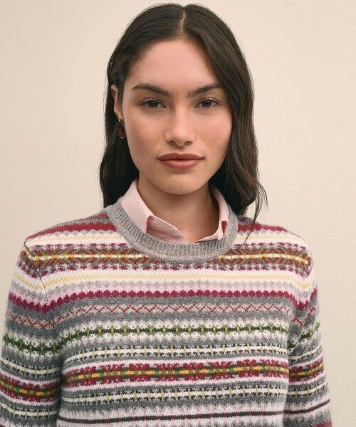 Brooks Brothers / ブルックス ブラザーズ ニット・セーター | ラムズウール　フェアアイル　クルーネックセーター | 詳細3