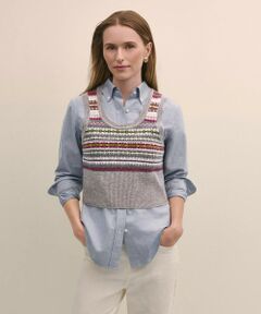 Brooks Brothers / ブルックス ブラザーズ ベスト | ラムズウール　フェアアイル　ノースリーブセーター