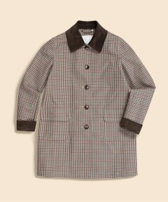 Brooks Brothers / ブルックス ブラザーズ ステンカラーコート | コットン／ナイロン　ボンディング　チェック　ステンカラーコート