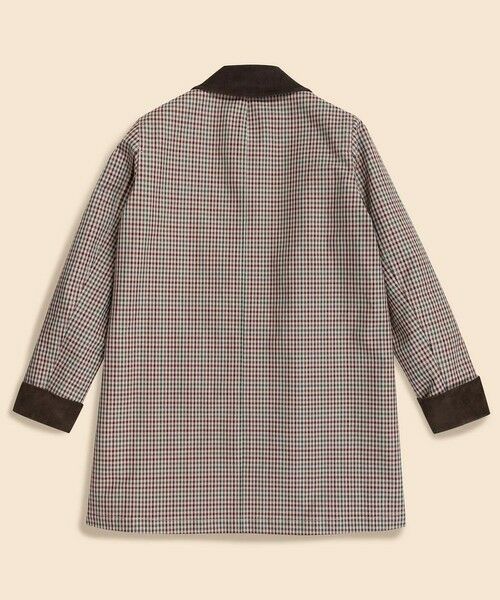 Brooks Brothers / ブルックス ブラザーズ ステンカラーコート | コットン／ナイロン　ボンディング　チェック　ステンカラーコート | 詳細1