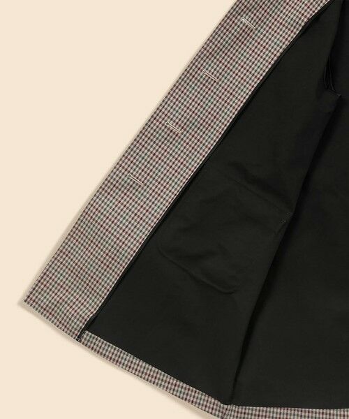 Brooks Brothers / ブルックス ブラザーズ ステンカラーコート | コットン／ナイロン　ボンディング　チェック　ステンカラーコート | 詳細4