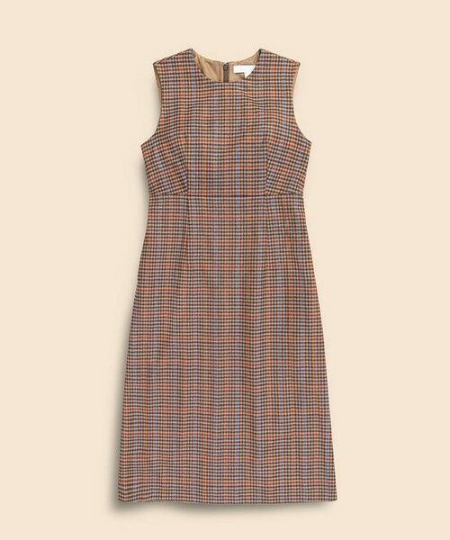 Brooks Brothers / ブルックス ブラザーズ ロング・マキシ丈ワンピース | ウールブレンド　ガンクラブチェック　ノースリーブワンピース | 詳細3