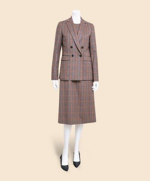 Brooks Brothers / ブルックス ブラザーズ ロング・マキシ丈ワンピース | ウールブレンド　ガンクラブチェック　ノースリーブワンピース | 詳細4