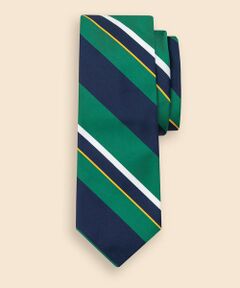 Brooks Brothers / ブルックス ブラザーズ ネクタイ | シルク／コットン　モガドール　ワイドストライプタイ