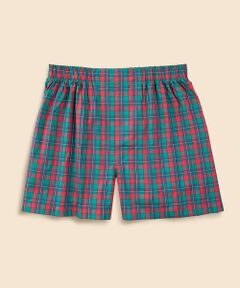 Brooks Brothers / ブルックス ブラザーズ ボクサーパンツ・ブリーフ | コットンブロードクロス　ホリデータータンチェック　ボクサーショーツ　Traditional Fit