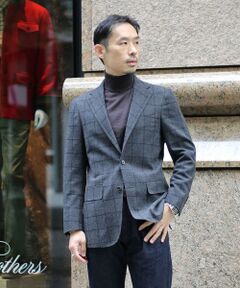 Brooks Brothers / ブルックス ブラザーズ テーラードジャケット | ウールブレンド　ウィンドウペイン　段返り３釦ジャケット　TOKYO model
