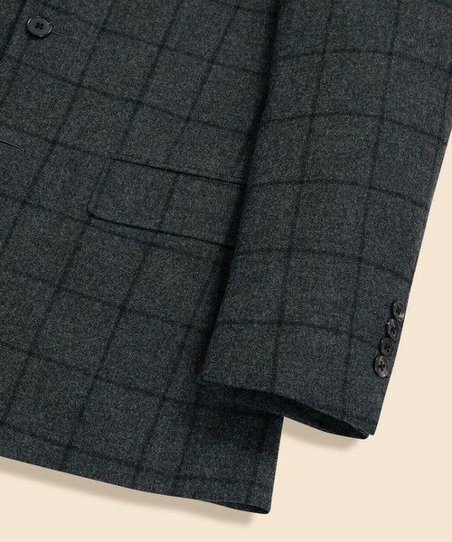 Brooks Brothers / ブルックス ブラザーズ テーラードジャケット | ウールブレンド ウィンドウペイン 段返り3釦ジャケット TOKYO model | 詳細3