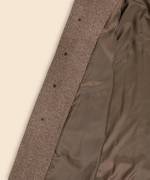 Brooks Brothers / ブルックス ブラザーズ ステンカラーコート | ウール ラージヘリンボーン バルカラーコート | 詳細5