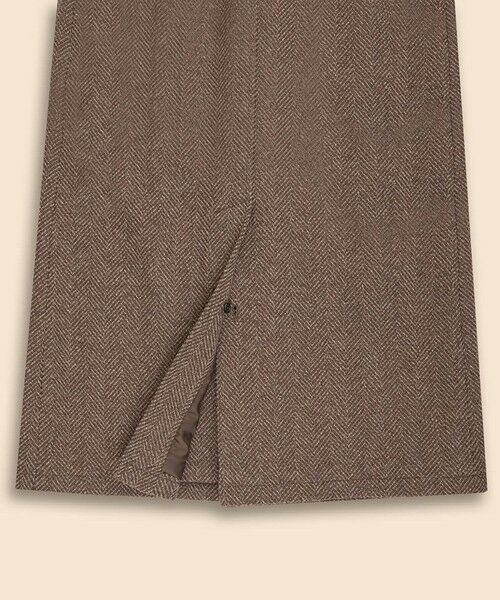 Brooks Brothers / ブルックス ブラザーズ ステンカラーコート | ウール ラージヘリンボーン バルカラーコート | 詳細7