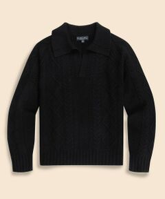 Brooks Brothers / ブルックス ブラザーズ ニット・セーター | ウール　アーカイブ　ジョニーカラー　フィッシャーマンズセーター