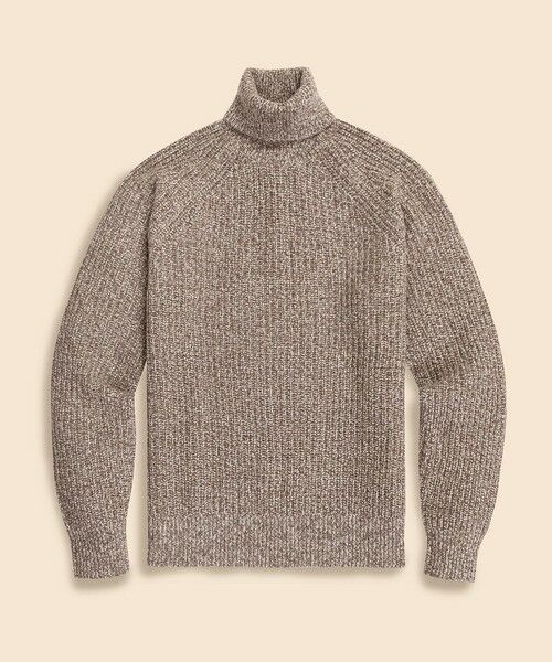 Brooks Brothers/ブルックス ブラザーズ ウール/カシミヤ イングリッシュリブ タートルネックセーター ベージュ S Brooks Brothers/ブルックス ブラザーズ ウール/カシミヤ イングリッシュリブ タートルネックセーター ベージュ S