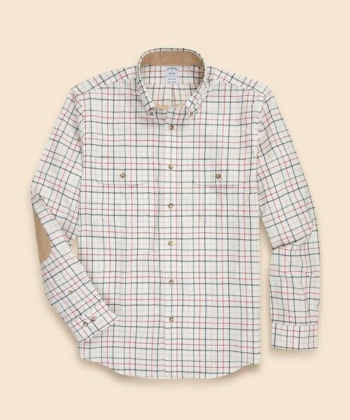 Brooks Brothers/ブルックス ブラザーズ コットン/カシミヤ フランネル ダブルポケット カジュアルシャツ Regular Fit アイボリー L Brooks Brothers/ブルックス ブラザーズ コットン/カシミヤ フランネル ダブルポケット カジュアルシャツ Regular Fit アイボリー L
