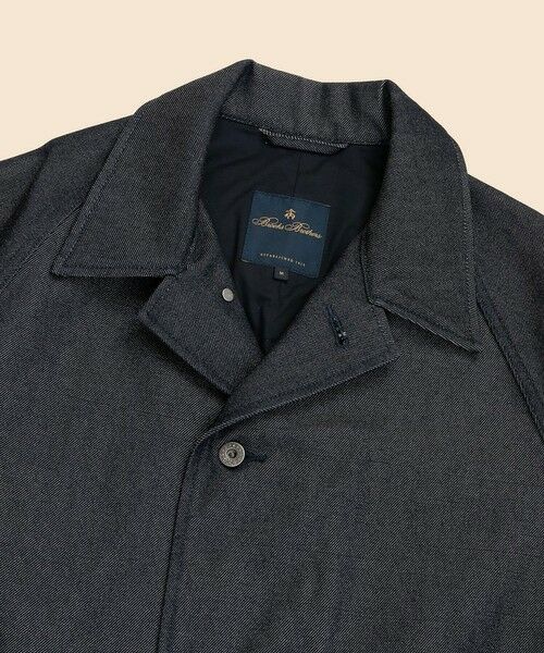 Brooks Brothers / ブルックス ブラザーズ ステンカラーコート | ウール　デニム　ロングコート | 詳細3