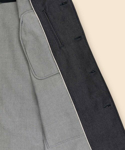 Brooks Brothers / ブルックス ブラザーズ ステンカラーコート | ウール　デニム　ロングコート | 詳細5