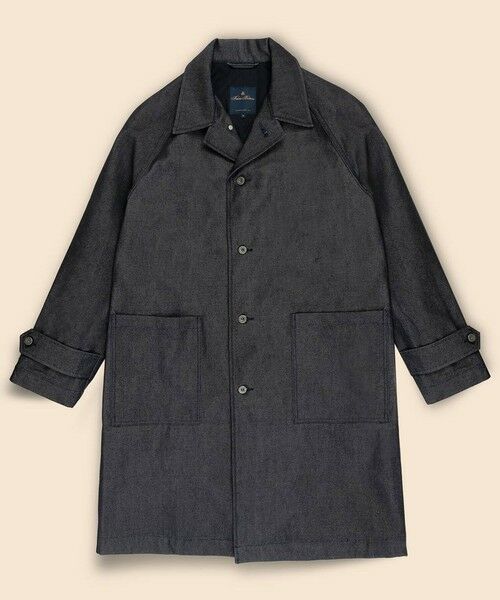 Brooks Brothers/ブルックス ブラザーズ ウール デニム ロングコート ブルー S Brooks Brothers/ブルックス ブラザーズ ウール デニム ロングコート ブルー S