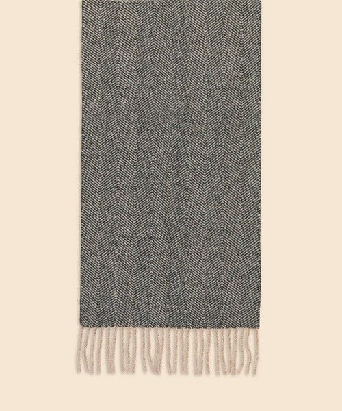 Brooks Brothers / ブルックス ブラザーズ マフラー・ショール・スヌード・ストール | カシミヤ　ヘリンボーン　リバーシブル　マフラー | 詳細1