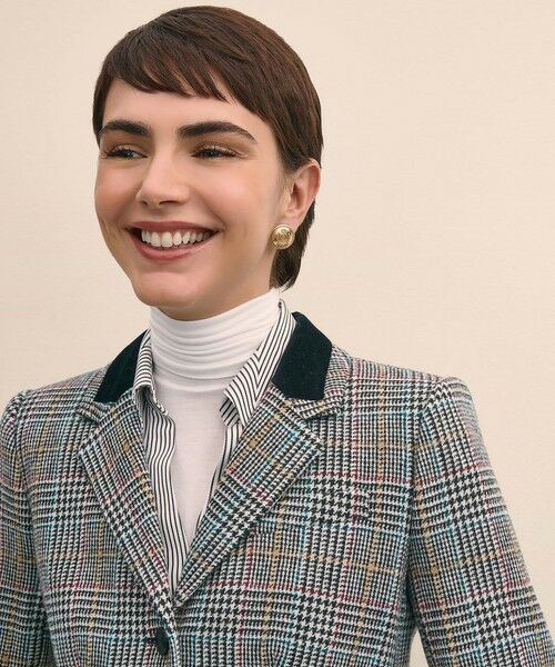 Brooks Brothers / ブルックス ブラザーズ テーラードジャケット | ウール マルチカラーチェック 3ボタンライディングジャケット | 詳細3