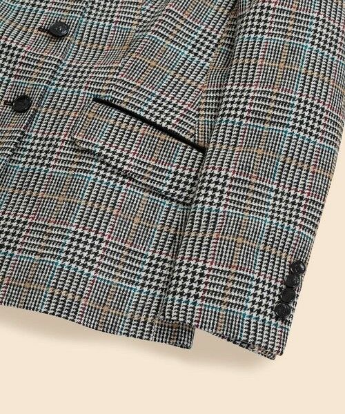 Brooks Brothers / ブルックス ブラザーズ テーラードジャケット | ウール マルチカラーチェック 3ボタンライディングジャケット | 詳細7