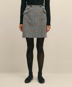 Brooks Brothers / ブルックス ブラザーズ ミニ・ひざ丈スカート | ウール　マルチカラーチェック　ラップスカート