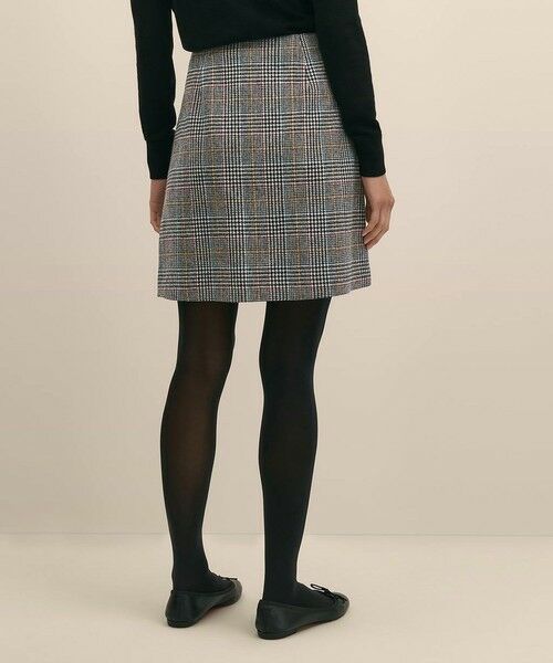 Brooks Brothers / ブルックス ブラザーズ ミニ・ひざ丈スカート | ウール マルチカラーチェック ラップスカート | 詳細1