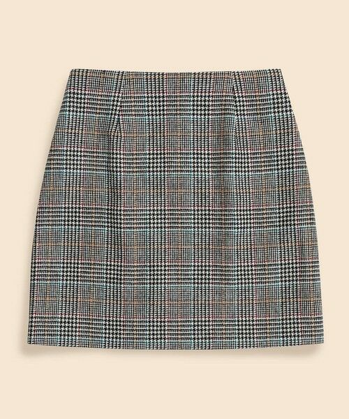 Brooks Brothers / ブルックス ブラザーズ ミニ・ひざ丈スカート | ウール マルチカラーチェック ラップスカート | 詳細5