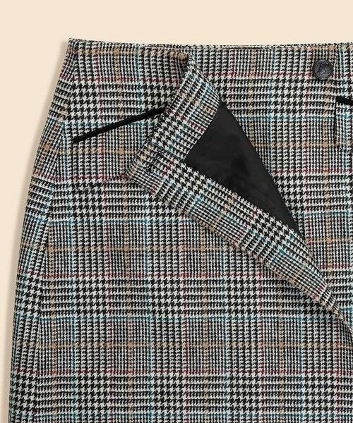 Brooks Brothers / ブルックス ブラザーズ ミニ・ひざ丈スカート | ウール マルチカラーチェック ラップスカート | 詳細6