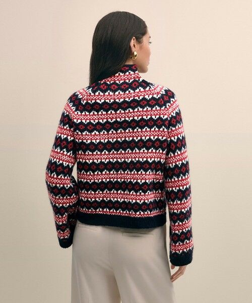 Brooks Brothers / ブルックス ブラザーズ ニット・セーター | ウール/ナイロン フェアアイル ファンネルネックセーター | 詳細1