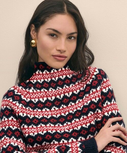 Brooks Brothers / ブルックス ブラザーズ ニット・セーター | ウール/ナイロン フェアアイル ファンネルネックセーター | 詳細2