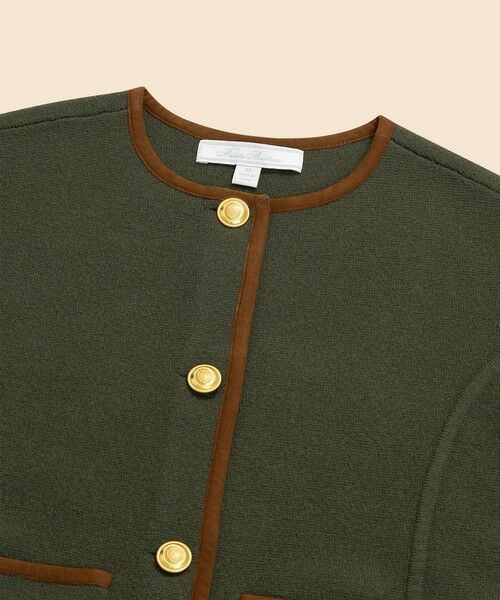 Brooks Brothers / ブルックス ブラザーズ ニット・セーター | メリノウール　スウェードトリム　ニットジャケット | 詳細5