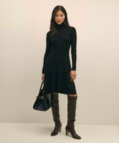 Brooks Brothers / ブルックス ブラザーズ ロング・マキシ丈ワンピース | メリノウール　リブニット　タートルネック　セーターワンピース