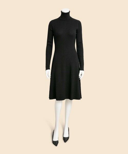 Brooks Brothers / ブルックス ブラザーズ ロング・マキシ丈ワンピース | メリノウール　リブニット　タートルネック　セーターワンピース | 詳細4