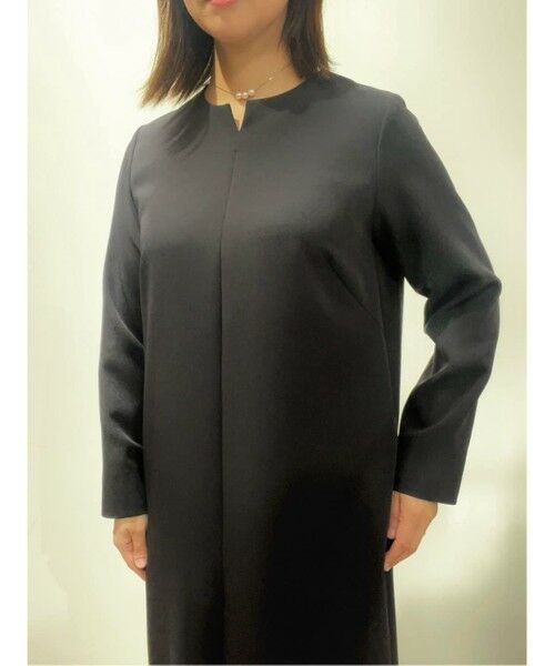 Brooks Brothers / ブルックス ブラザーズ ロング・マキシ丈ワンピース | ポリエステルブレンド　ストレートフィット　ブラックドレス | 詳細6