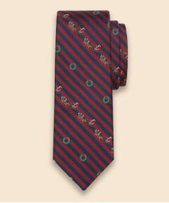 Brooks Brothers / ブルックス ブラザーズ ネクタイ | シルク　クリスマスジョッキー　ストライプタイ　Made in USA
