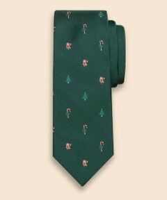 Brooks Brothers / ブルックス ブラザーズ ネクタイ | シルク　ホリデーツリー　レップタイ　Made in USA