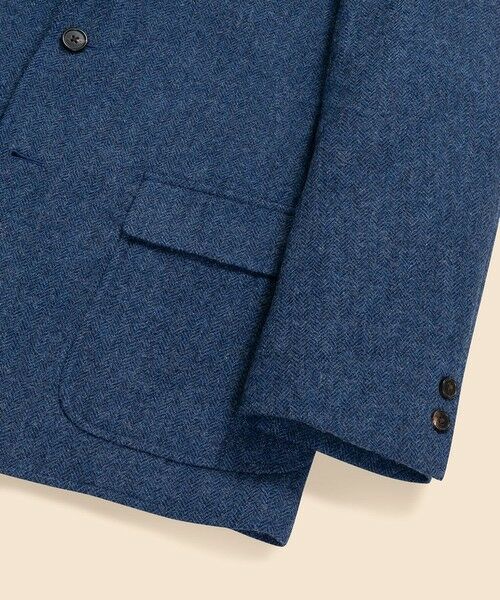 Brooks Brothers / ブルックス ブラザーズ テーラードジャケット | シェットランドウール　ヘリンボーン　段返り３釦サックジャケット　Traditional　Made in USA | 詳細2