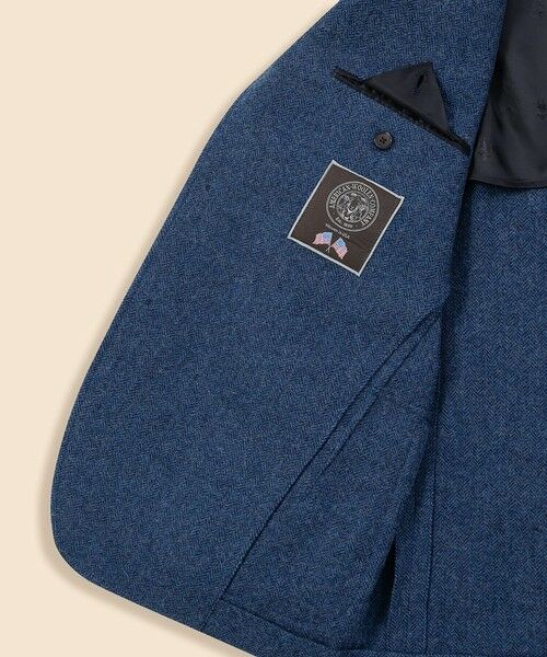 Brooks Brothers / ブルックス ブラザーズ テーラードジャケット | シェットランドウール　ヘリンボーン　段返り３釦サックジャケット　Traditional　Made in USA | 詳細4
