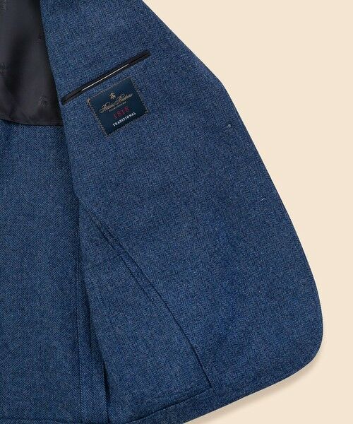 Brooks Brothers / ブルックス ブラザーズ テーラードジャケット | シェットランドウール　ヘリンボーン　段返り３釦サックジャケット　Traditional　Made in USA | 詳細5