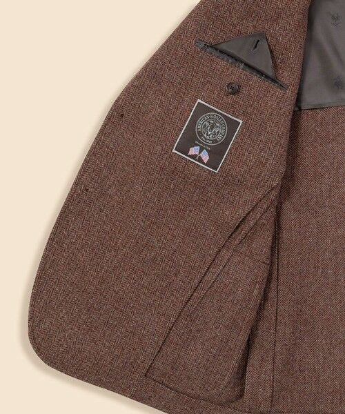 Brooks Brothers / ブルックス ブラザーズ テーラードジャケット | シェットランドウール　ヘリンボーン　段返り３釦サックジャケット　Traditional　Made in USA | 詳細10
