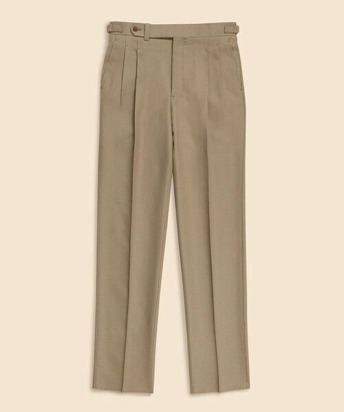 Brooks Brothers / ブルックス ブラザーズ スラックス・ドレスパンツ | ウール コバートツイル プリーテッド トラウザーズ | 詳細4