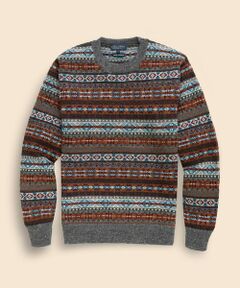 Brooks Brothers / ブルックス ブラザーズ ニット・セーター | ウール　フェアアイル　クルーネックセーター　Made in England
