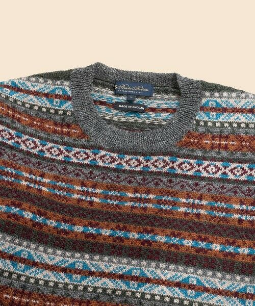 Brooks Brothers / ブルックス ブラザーズ ニット・セーター | ウール　フェアアイル　クルーネックセーター　Made in England | 詳細1